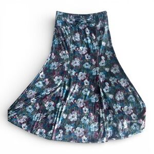 Free People Convertable Maxi Skirt Dress Floral Velvet Large NWOT